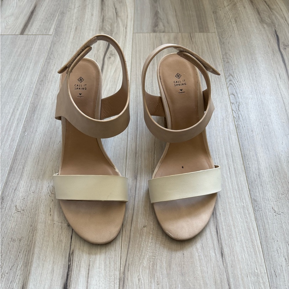 Call it spring beige heels